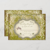 Panneau antique Pays de mariage troublé Cartes RSV (Devant / Derrière)