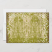 Panneau antique Pays Faire-part de mariage détenue (Dos)