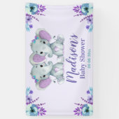 Panneau arrière de la bannière Twin Floral Tableto (Vertical)