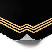 Panneau Art Déco Gold Gatsby Mariage Open Bar 24x1 (Coin)