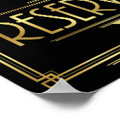 Panneau Art déco RÉSERVÉ (Coin)