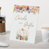 Panneau Automne Floral Citrouille Cartes et Cadeau (In SItu)