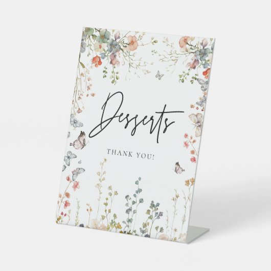 Panneau Baby in Bloom Fleur sauvage Baby shower dé (Recto)