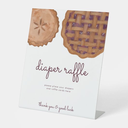 Panneau Baby shower à tarte cartonné Cutie (Recto)