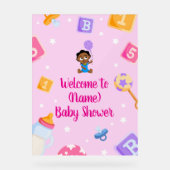Panneau Baby shower Akili et Me (Recto)