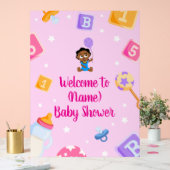 Panneau Baby shower Akili et Me (Mariage)