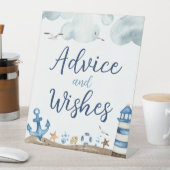 Panneau Baby shower Conseils Et Souhaits Nautiques (In SItu)