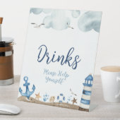 Panneau Baby shower de boissons nautiques (In SItu)