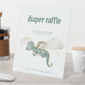 Panneau Baby shower de chevalet de bimbo Dragon (In SItu)