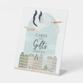 Panneau Baby shower de décoration de Stork Boho Ca (Recto)