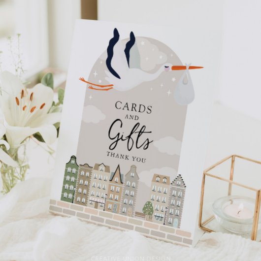 Panneau Baby shower de décoration de Stork Boho Ca