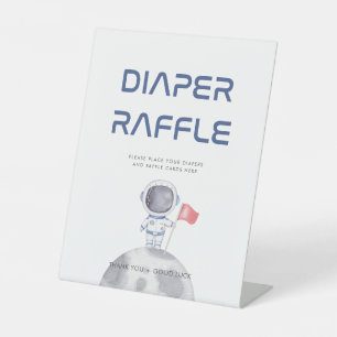 Panneau Baby shower de la couche spatiale astronau