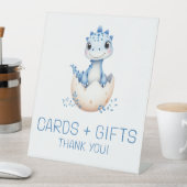 Panneau Baby shower des cartes et des cadeaux Dino (In SItu)
