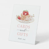 Panneau Baby shower Fraise Brunch Cartes et cadeau (Recto)