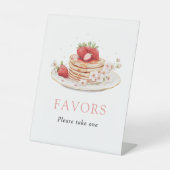 Panneau Baby shower Fraise Brunch Faveurs (Recto)