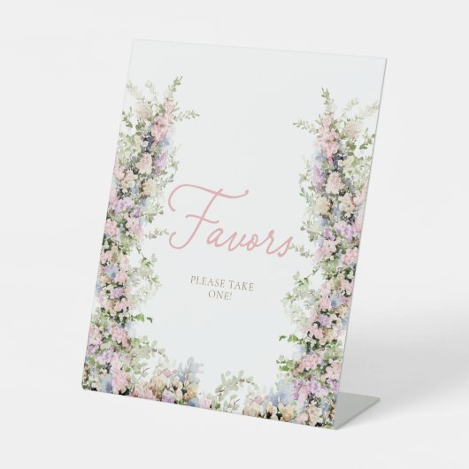 Panneau Baby shower Garden Girl Faveurs (Recto)