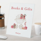 Panneau Baby shower Livres et Cadeaux de Noël (In SItu)