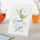 Panneau Baby shower Lune Stars Cloud Cartes et cad (In SItu)