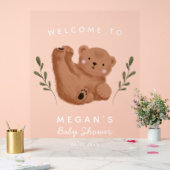 Panneau Baby shower Ours Cute Cub (Mariage)