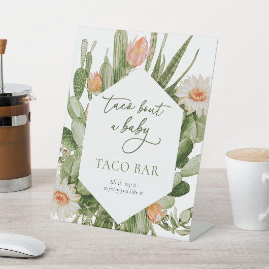 Panneau Baby shower Taco Bar (In SItu)