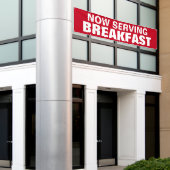 Panneau Bannière Affaires petit-déjeuner personnal (Bâtiment extérieur)