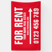 Panneau bannière d'agence immobilière pour locatio (Vertical)