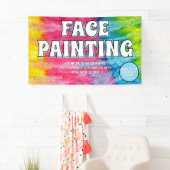 Panneau Bannière de peinture faciale (En situation)