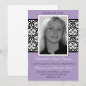 Panneau baroque - invitation d'obtention du (Devant / Derrière)