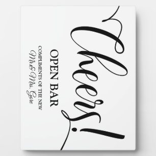 Panneau Barre ouverte Plaque de table avec Easel