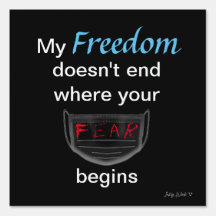 Panneau Black My Freedom Yard