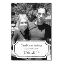 Panneau blanc Carte photo Mariage personnalisée