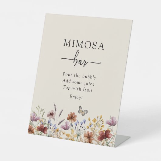Panneau Boho Fleur sauvage Mimosa (Recto)