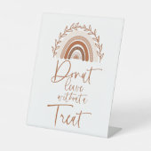 Panneau Boho Rainbow Donut Bar, Tons Terres (Recto)