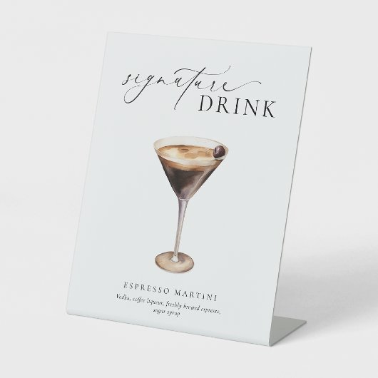 Panneau boisson Ellesmere Modern Minimal Signature