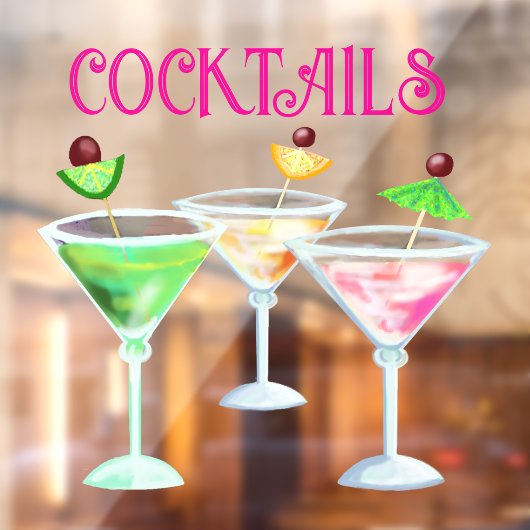 Panneau boissons Cocktail Bar (Feuille 2)