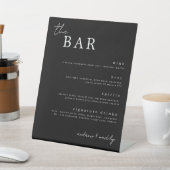 Panneau Boissons minimalistes du bar (In SItu)
