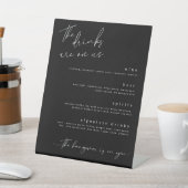 Panneau Boissons minimalistes sur nous (In SItu)