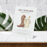 Panneau Boots & Bubbly Rustic Western Bar<br><div class="desc">Panneau Boots & Bubbly Rustic Western Bar</div>