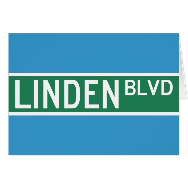 Panneau Boulevard Linden (Devant horizontal)