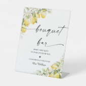 Panneau Bouquet Mariage citron vert (Recto)