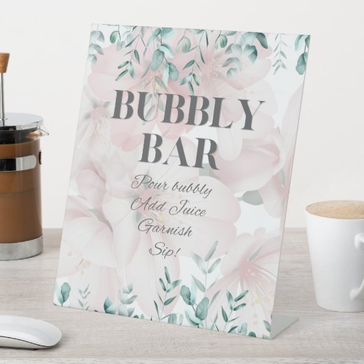 Panneau Bubbly Bar - Fêtes de Mariage Événements (In SItu)