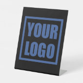 Panneau Bureau du logo de l'entreprise noir (Recto)