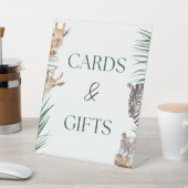 Panneau cadeau Safari Jungle Baby shower (In SItu)