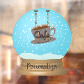 Panneau café enneigement globe fenêtre accrochage (Feuille 2)