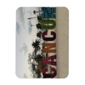 Panneau Cancun - Playa Delfines, Mexique Magnet ph (Vertical)