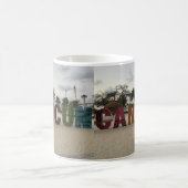 Panneau Cancun - Playa Delfines, Mexique Mug (Centre)