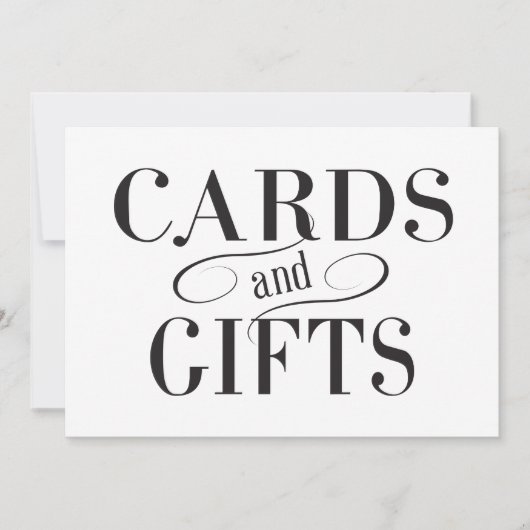 Panneau Cartes & Cadeaux de Mariage (Devant)