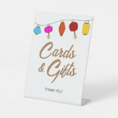 Panneau "Cartes & Cadeaux" des Lanternes asiatique (Recto)