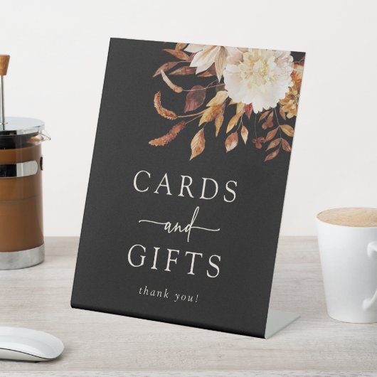 Panneau Cartes d'automne noir (In SItu)