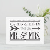 Panneau Cartes de Mariage & Cadeaux (Debout devant)